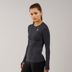 GYMSHARK SEAMLESS LONG SLEEVE MEDIUM